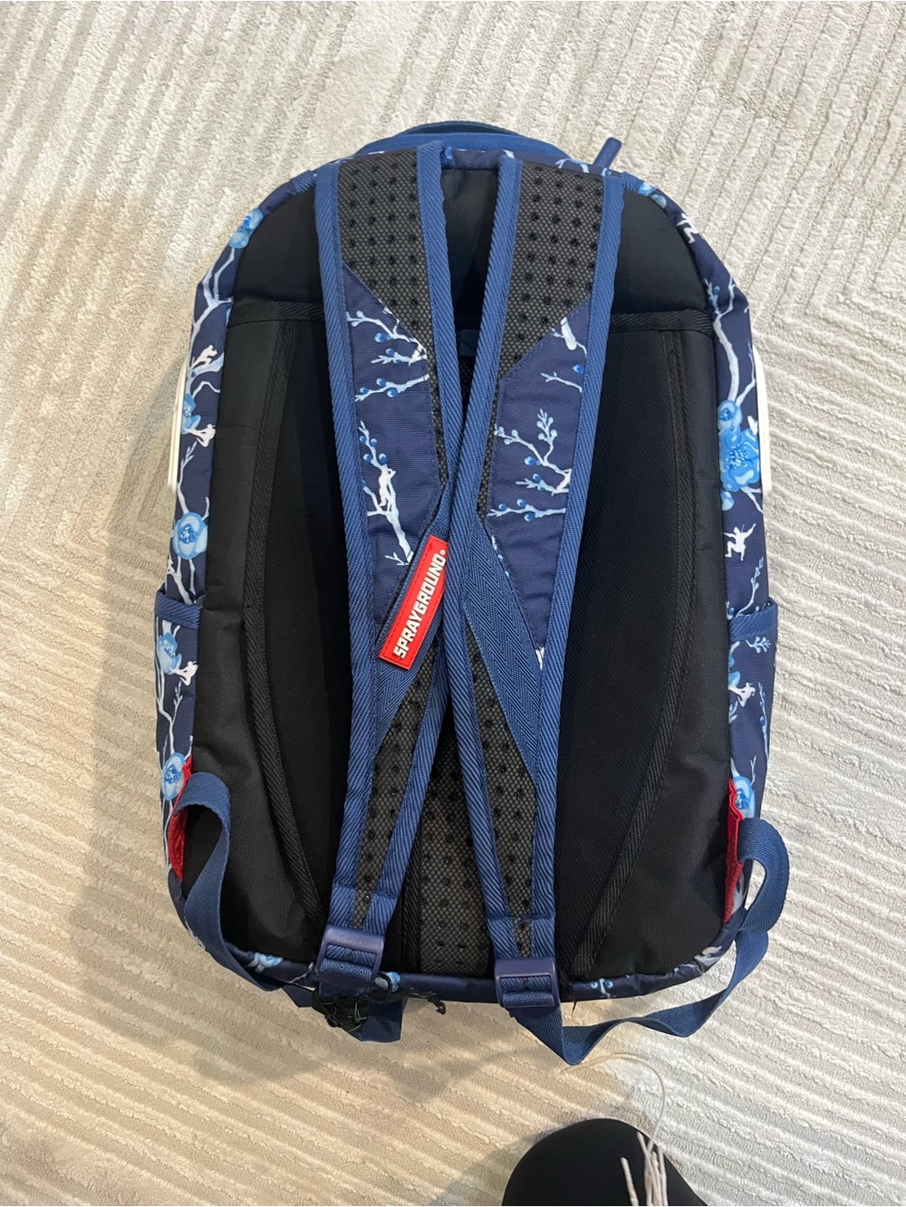 Sprayground Blue Blossom Shark Backpack - Picture 4 of 4